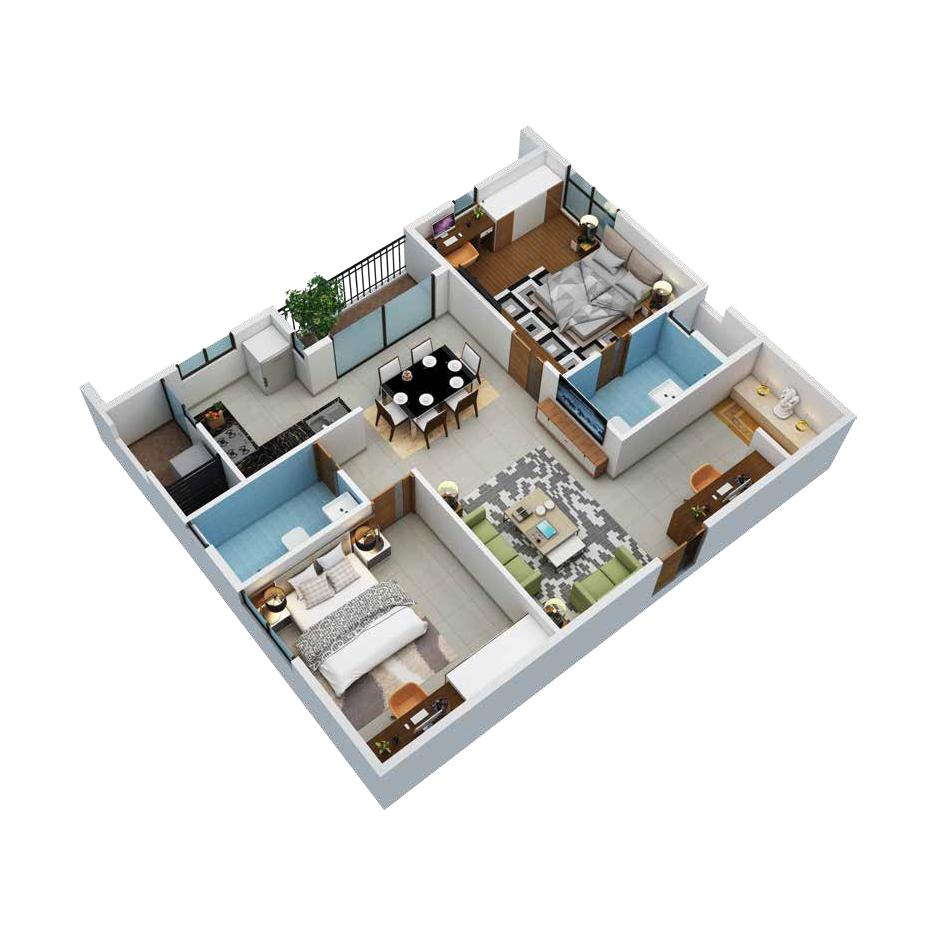 2BHK Plan B